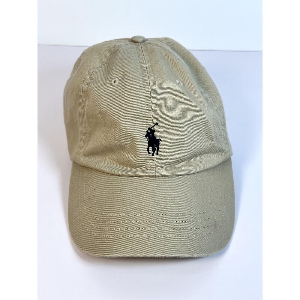 Ralph Lauren Cotton Baseball Caps Bundle of 3 White Tan Black Embroidered Logo - Picture 6 of 16